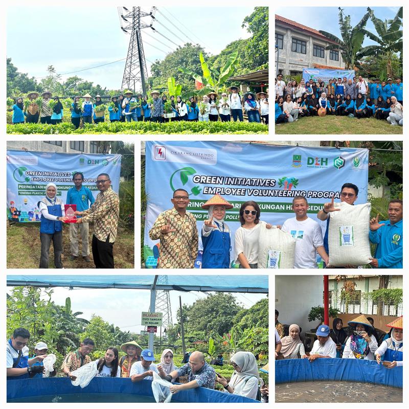 Program Knowledge Sharing Kepada masyarakat di Desa Wanajaya mengenai aspek Efisiensi Energi, Efisiensi Air, dan 3R Limbah Non B3